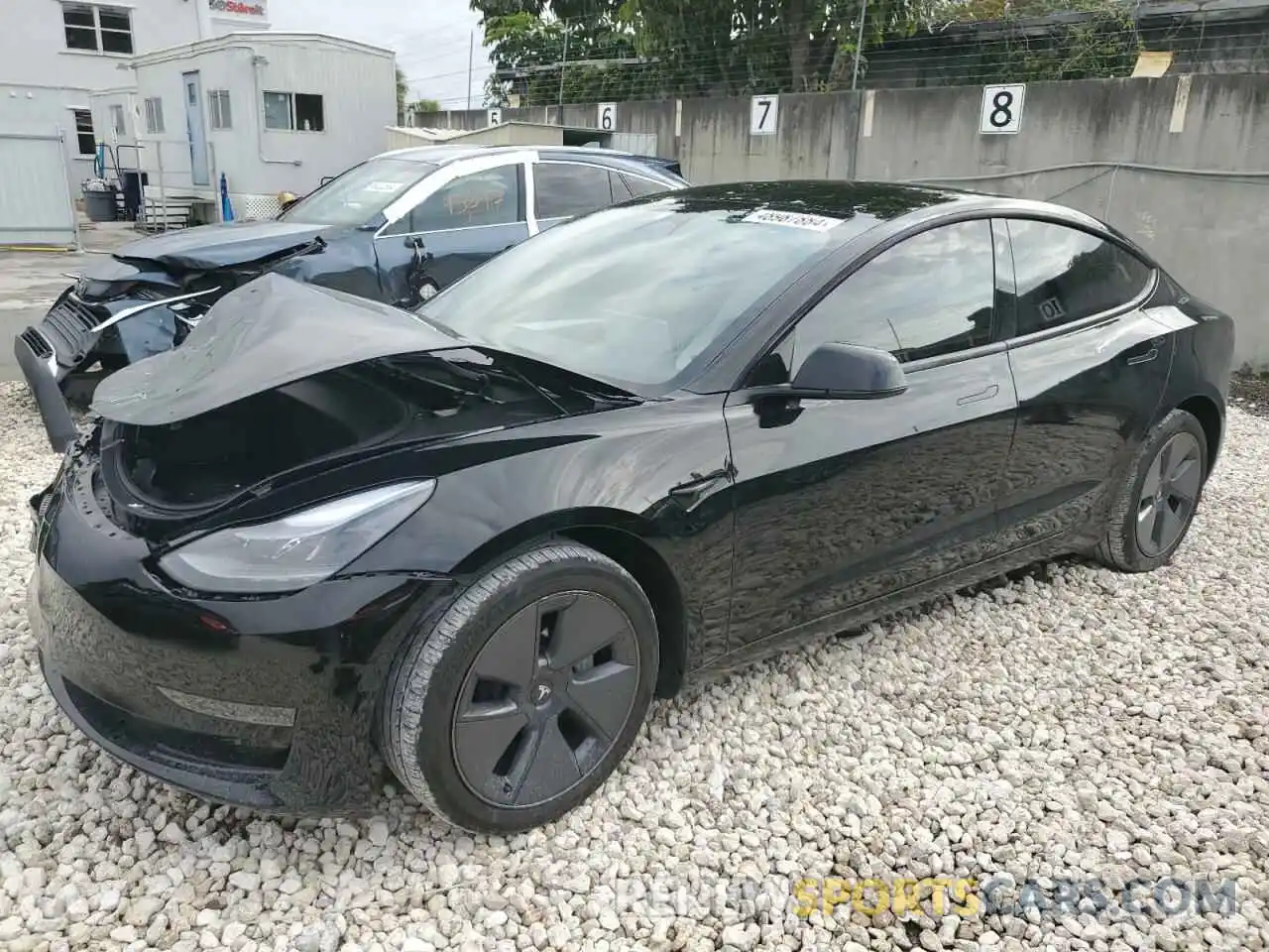 1 Photograph of a damaged car 5YJ3E1EA9NF313062 TESLA MODEL 3 2022