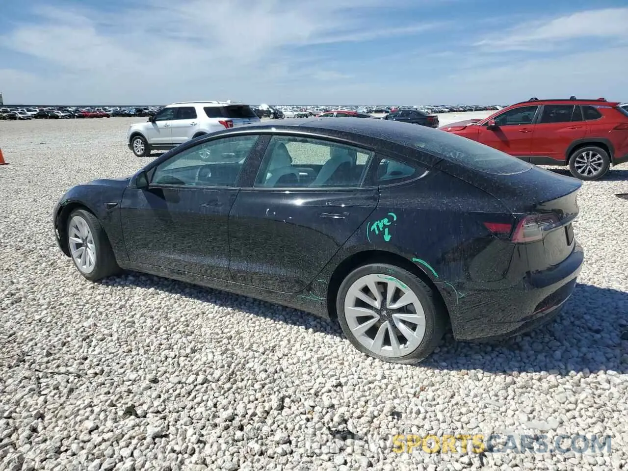 2 Photograph of a damaged car 5YJ3E1EA9NF339306 TESLA MODEL 3 2022