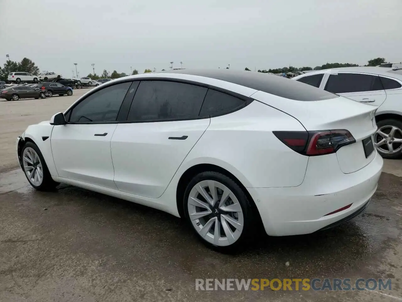 2 Photograph of a damaged car 5YJ3E1EA9NF342447 TESLA MODEL 3 2022