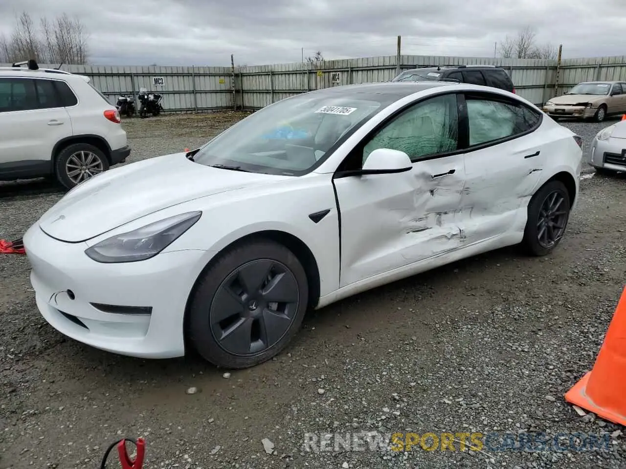 1 Photograph of a damaged car 5YJ3E1EA9NF360138 TESLA MODEL 3 2022