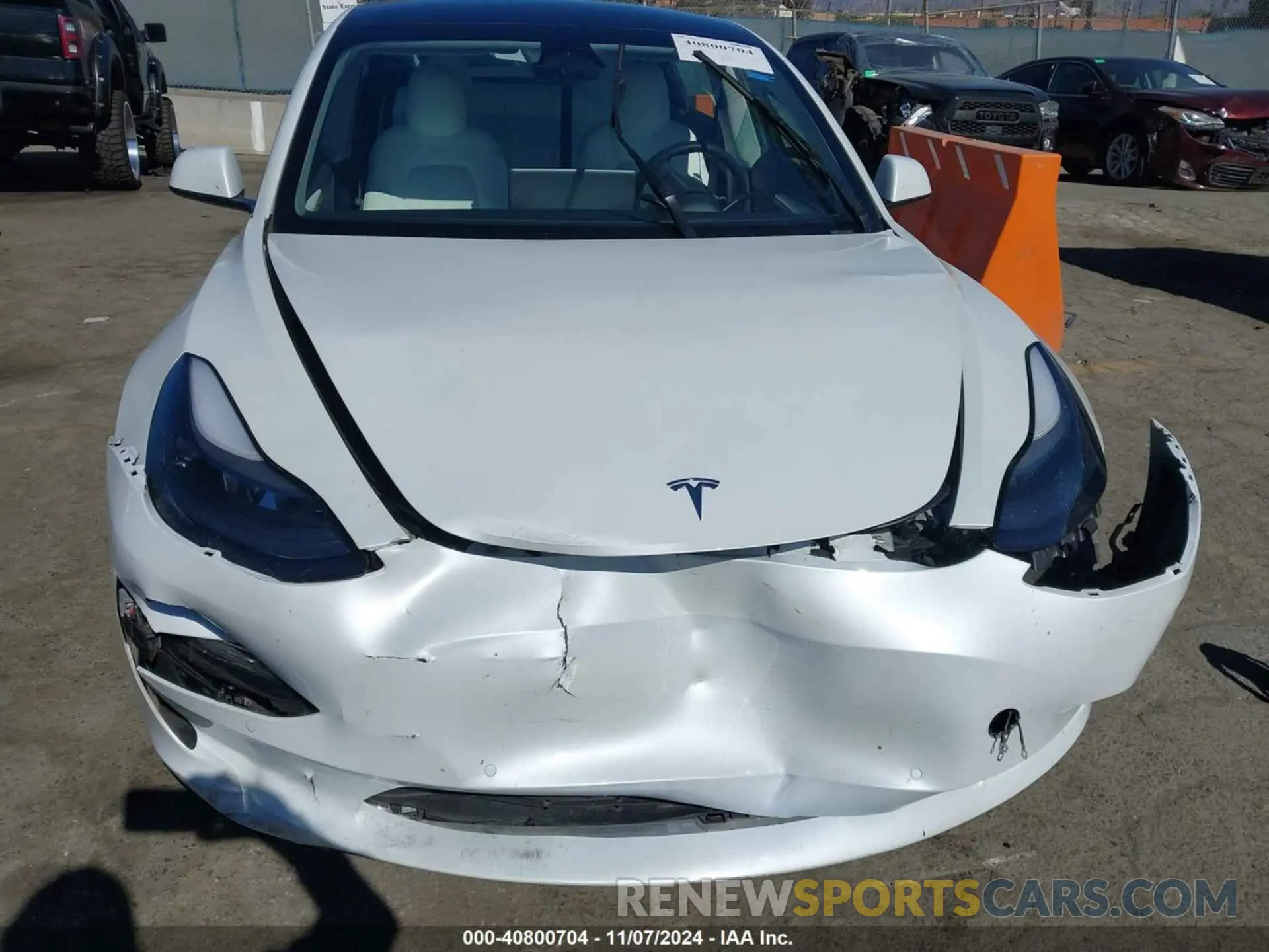 6 Photograph of a damaged car 5YJ3E1EA9NF362357 TESLA MODEL 3 2022