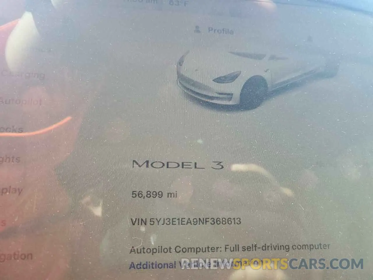 9 Photograph of a damaged car 5YJ3E1EA9NF368613 TESLA MODEL 3 2022