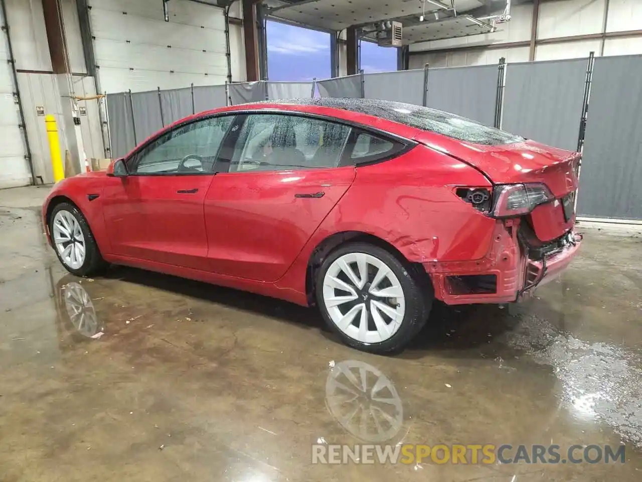 2 Photograph of a damaged car 5YJ3E1EA9NF371043 TESLA MODEL 3 2022