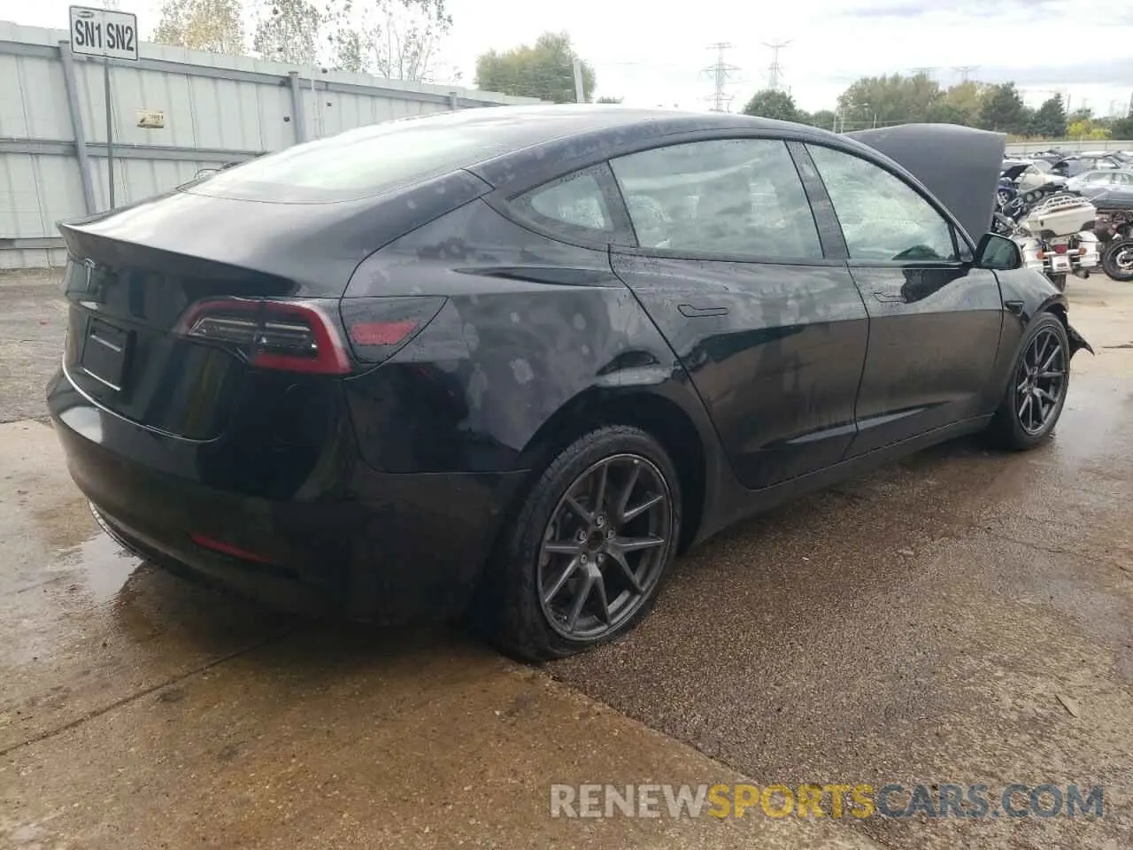 3 Photograph of a damaged car 5YJ3E1EA9NF371172 TESLA MODEL 3 2022