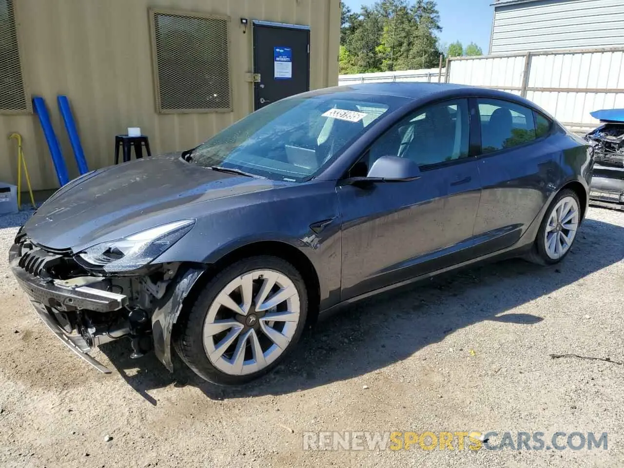 1 Photograph of a damaged car 5YJ3E1EA9NF371494 TESLA MODEL 3 2022