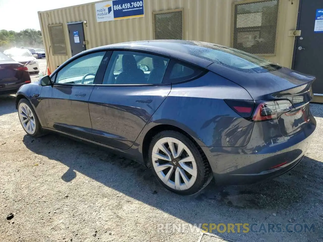 2 Photograph of a damaged car 5YJ3E1EA9NF371494 TESLA MODEL 3 2022