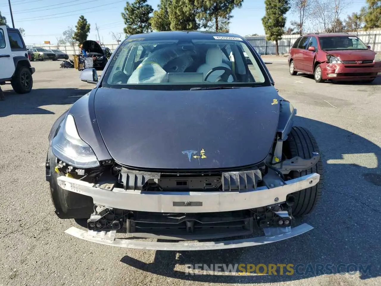 5 Photograph of a damaged car 5YJ3E1EA9NF373276 TESLA MODEL 3 2022