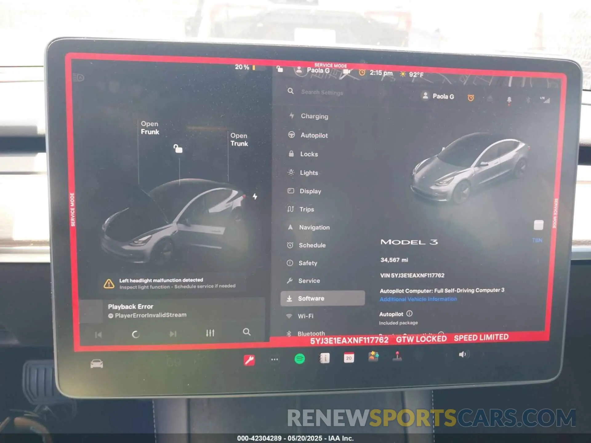 19 Photograph of a damaged car 5YJ3E1EAXNF117762 TESLA MODEL 3 2022