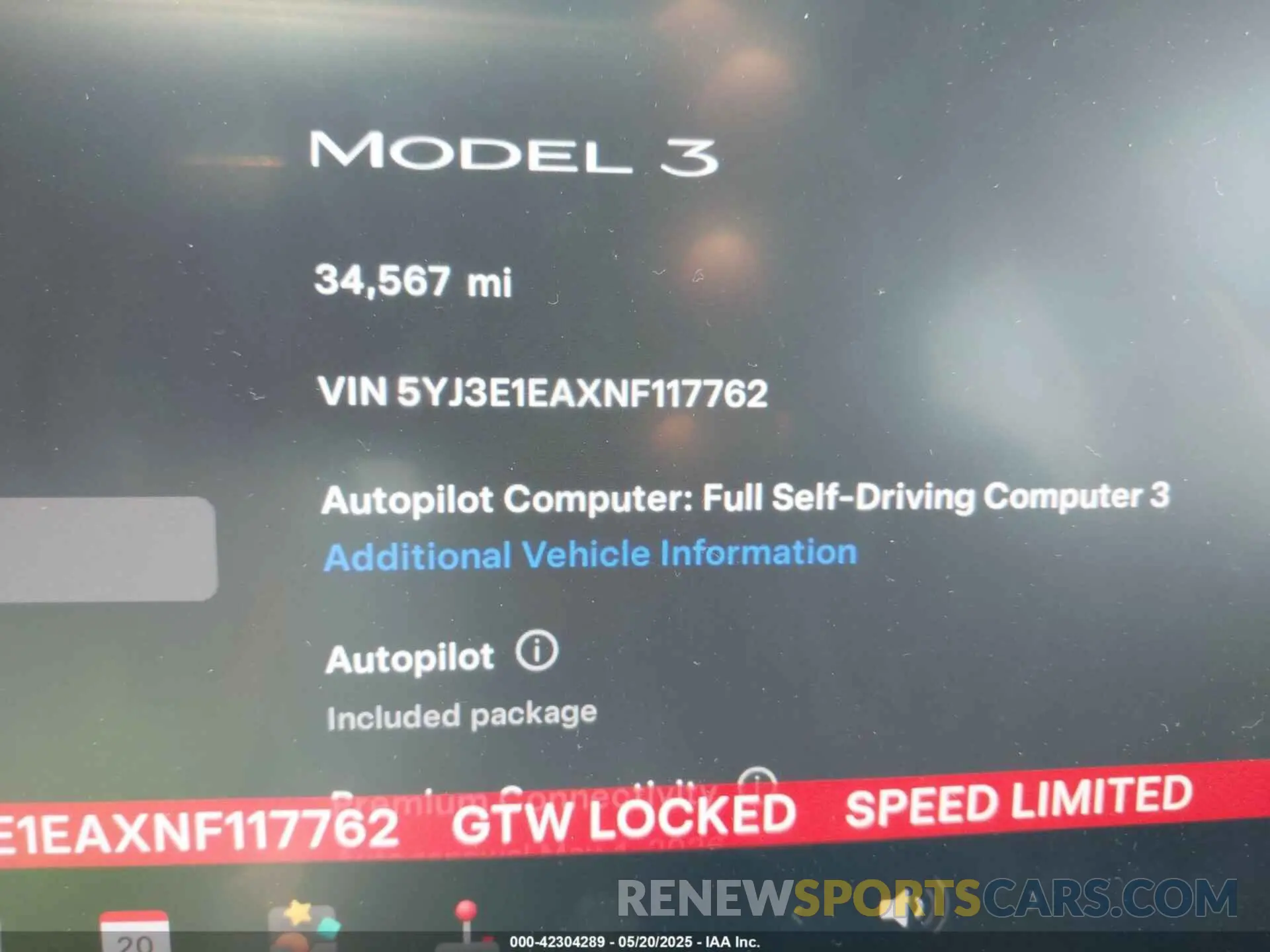 7 Photograph of a damaged car 5YJ3E1EAXNF117762 TESLA MODEL 3 2022