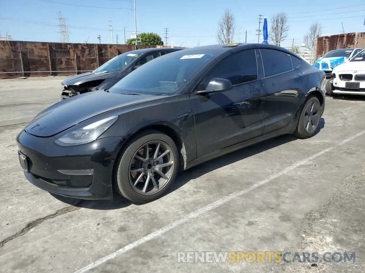1 Photograph of a damaged car 5YJ3E1EAXNF120970 TESLA MODEL 3 2022