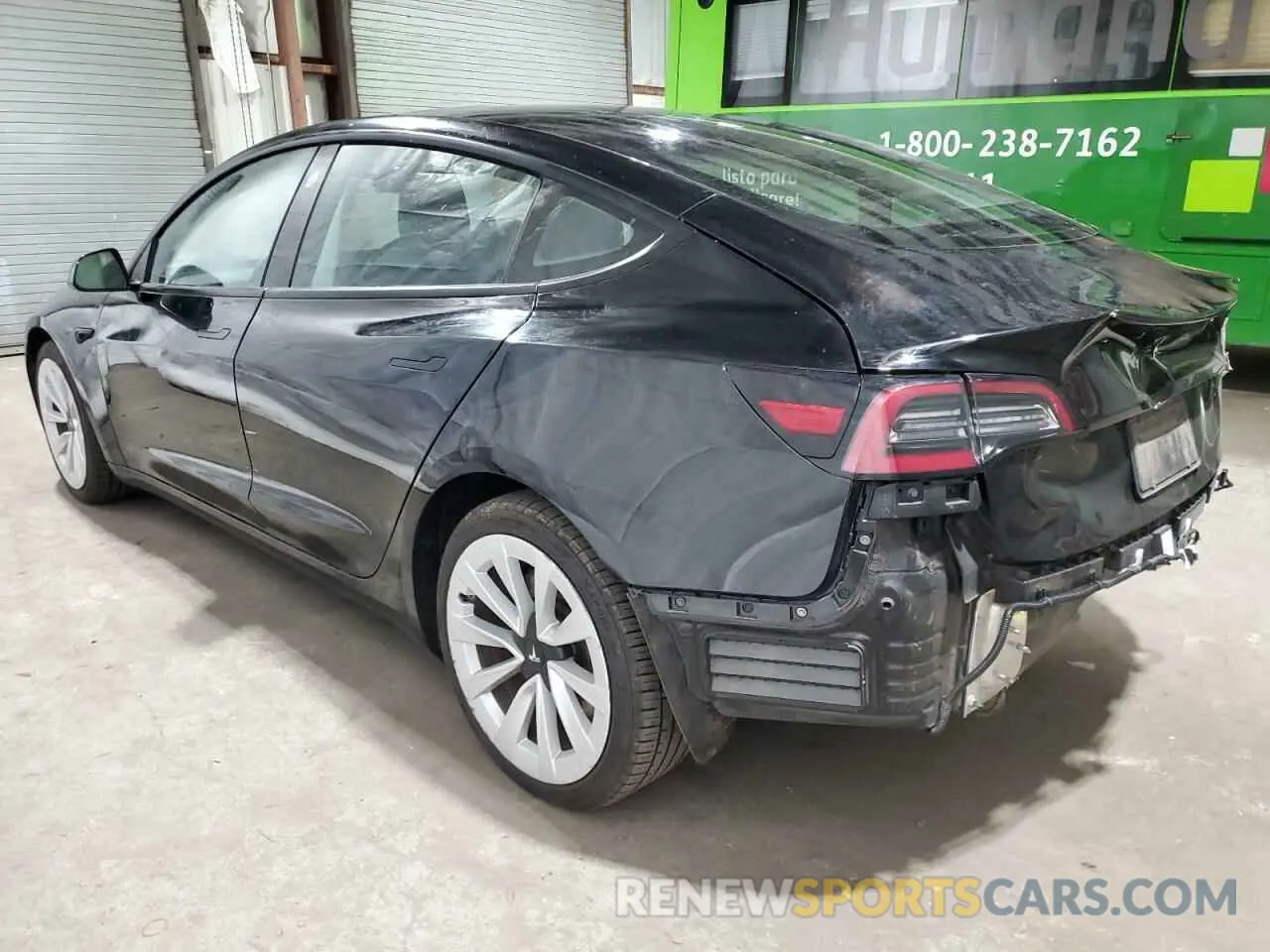 2 Photograph of a damaged car 5YJ3E1EAXNF184877 TESLA MODEL 3 2022