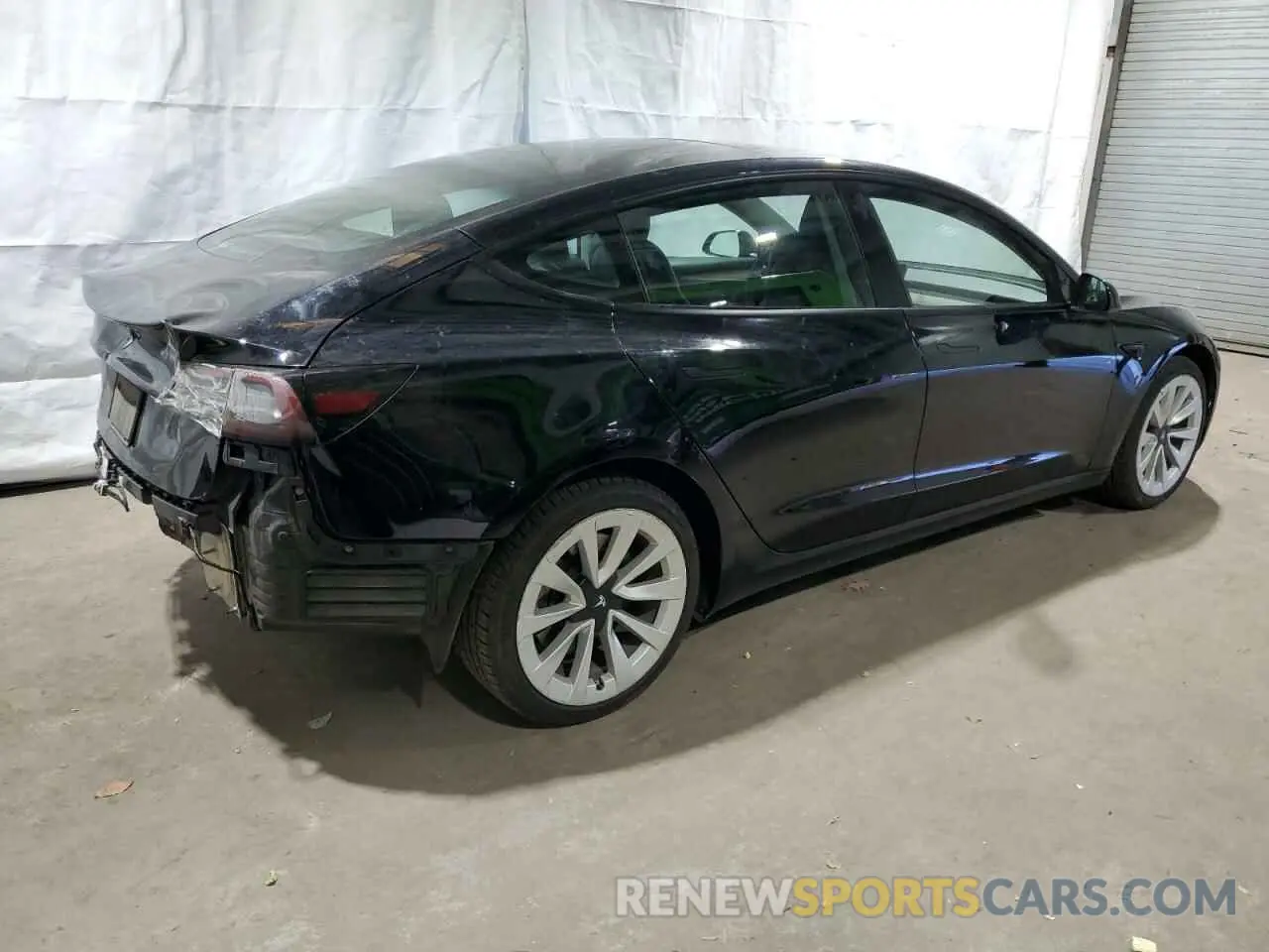 3 Photograph of a damaged car 5YJ3E1EAXNF184877 TESLA MODEL 3 2022