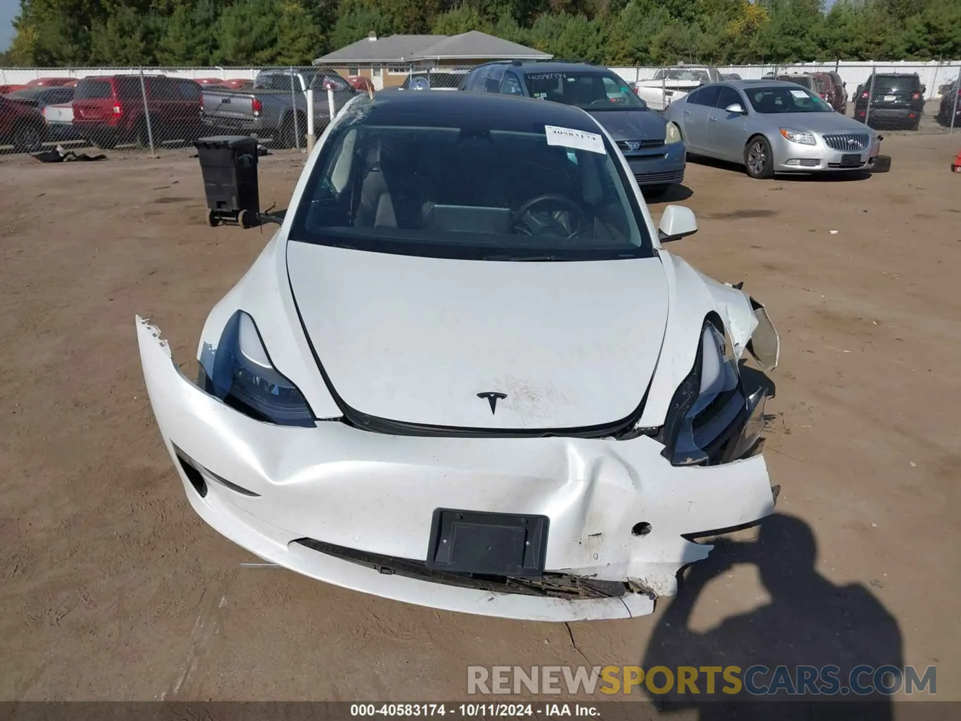 12 Photograph of a damaged car 5YJ3E1EAXNF185687 TESLA MODEL 3 2022