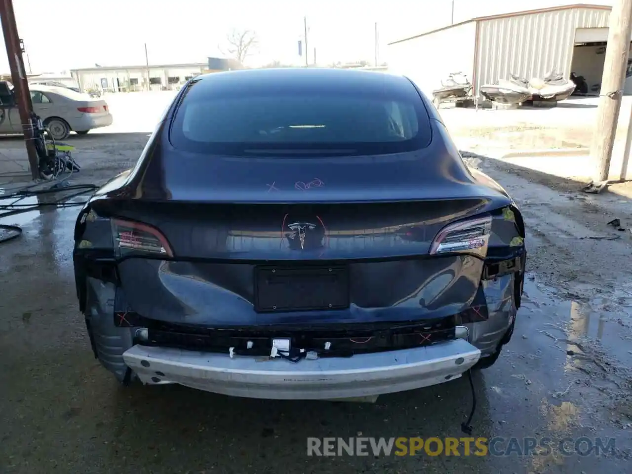 6 Photograph of a damaged car 5YJ3E1EAXNF186855 TESLA MODEL 3 2022