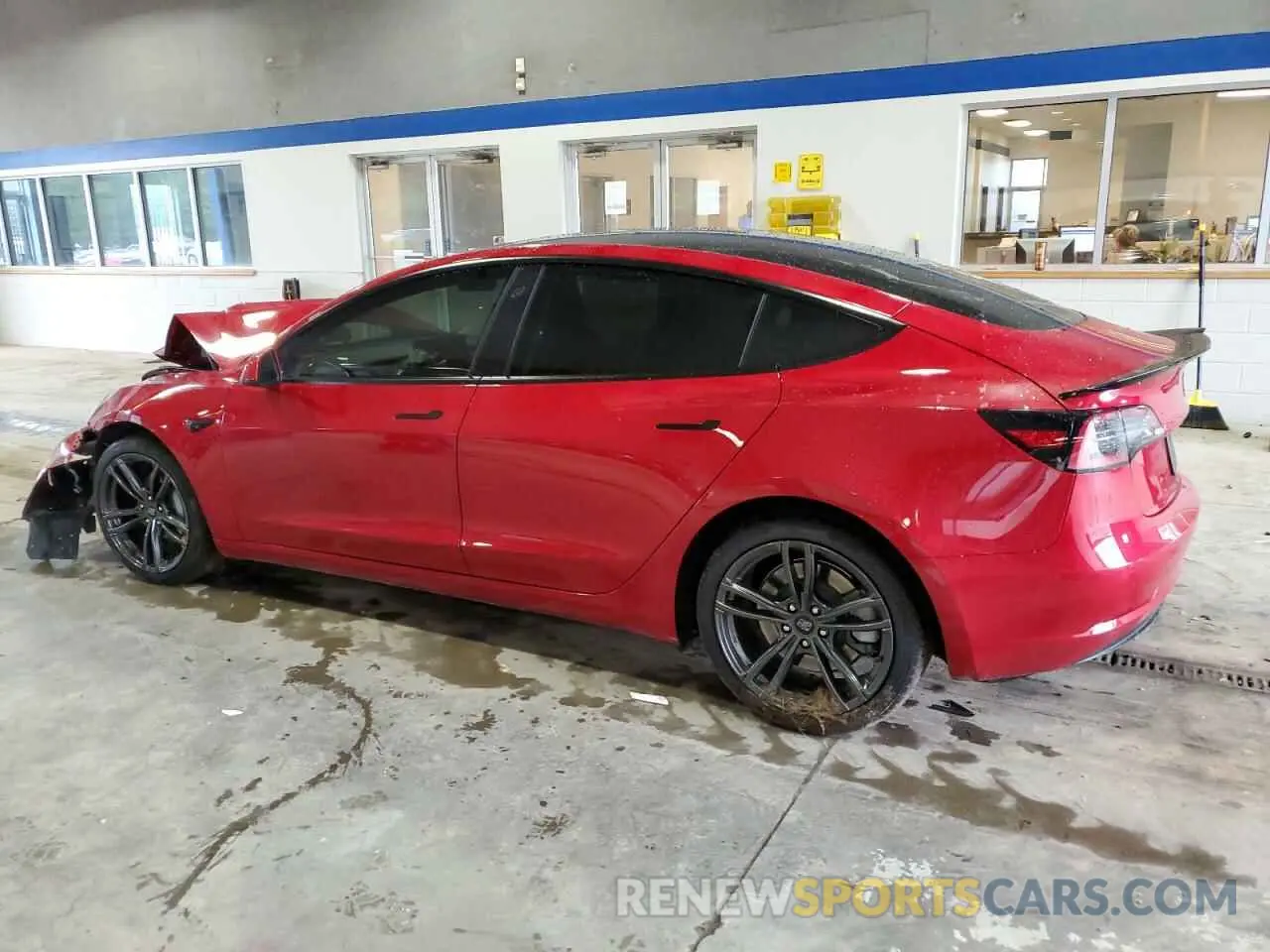 2 Photograph of a damaged car 5YJ3E1EAXNF188900 TESLA MODEL 3 2022