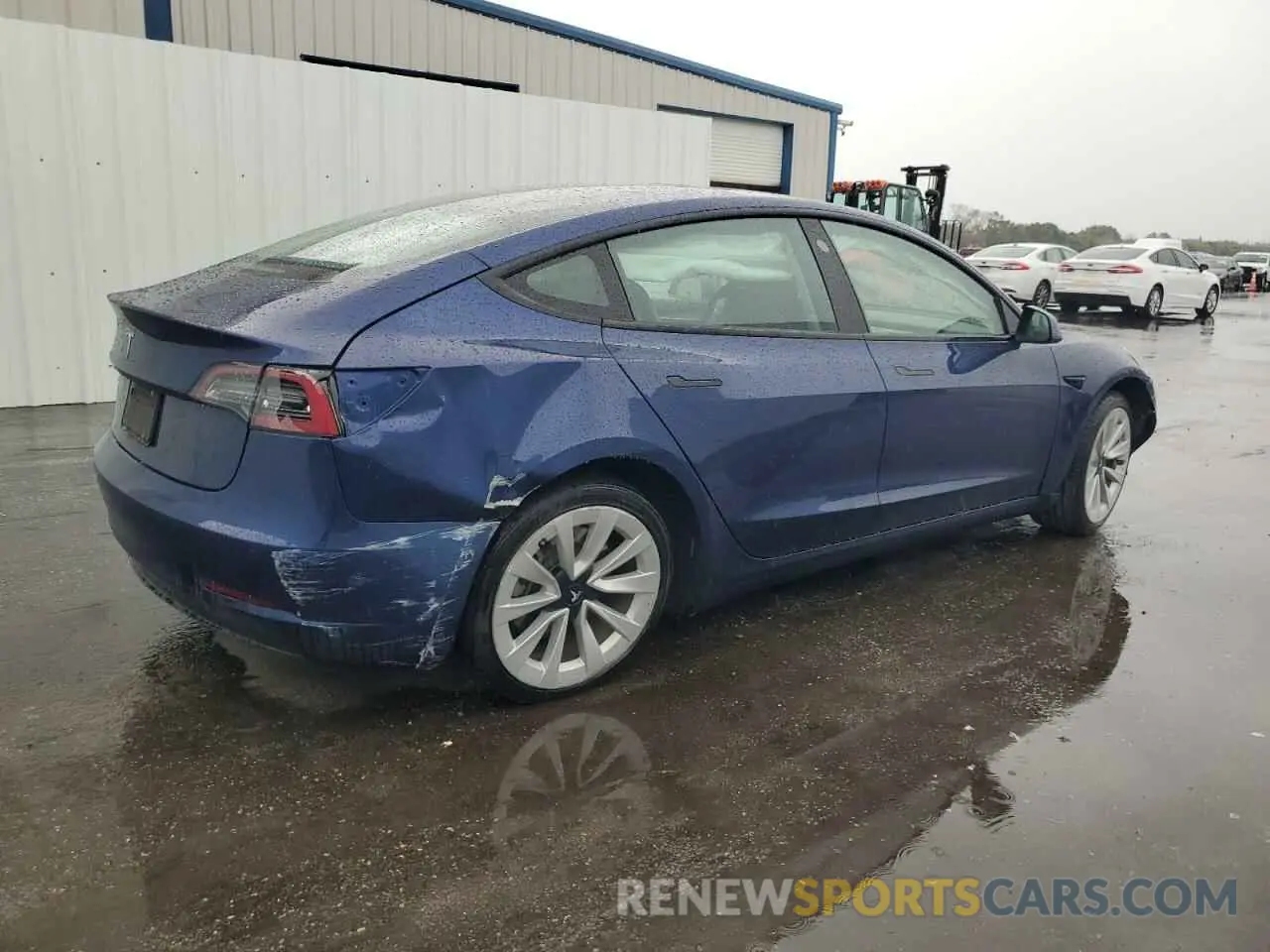 3 Photograph of a damaged car 5YJ3E1EAXNF190873 TESLA MODEL 3 2022