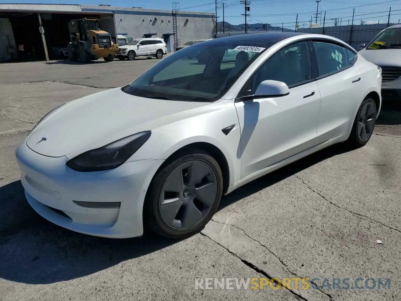 1 Photograph of a damaged car 5YJ3E1EAXNF203914 TESLA MODEL 3 2022
