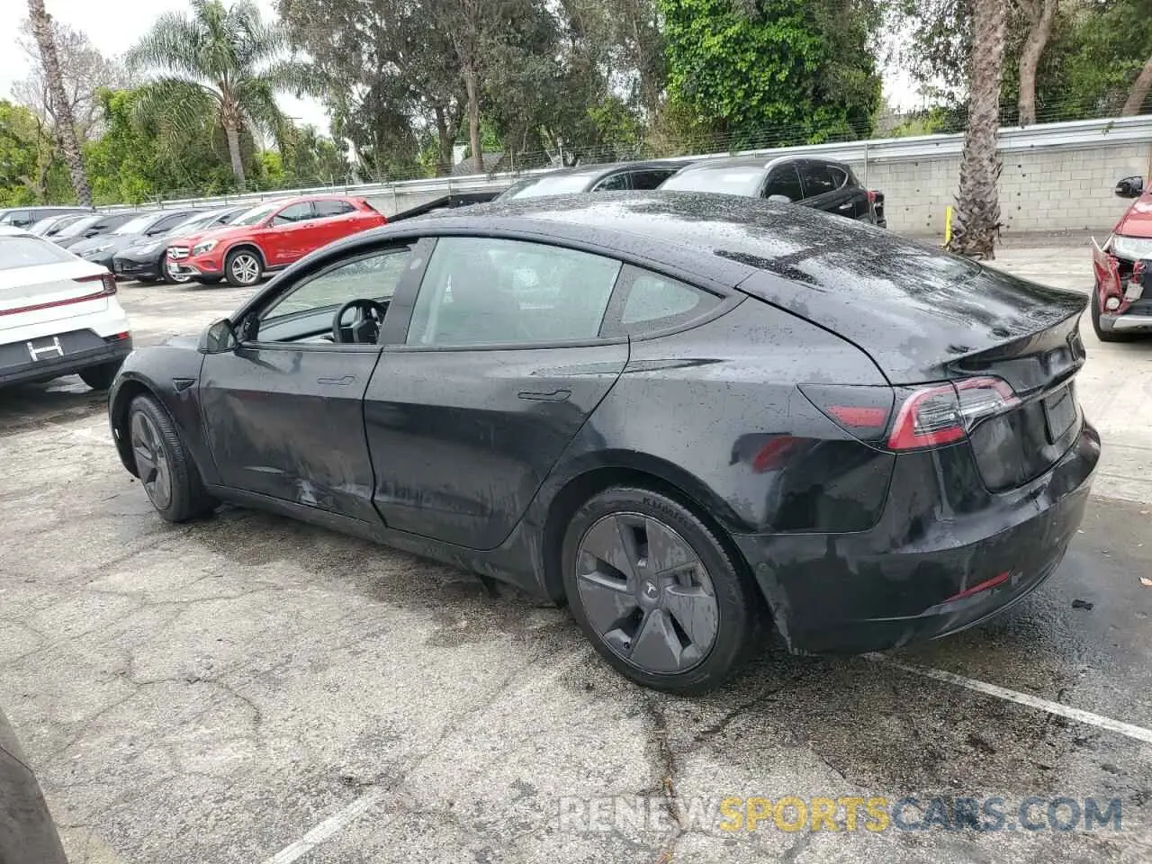 2 Photograph of a damaged car 5YJ3E1EAXNF286213 TESLA MODEL 3 2022