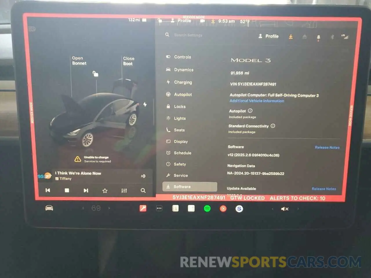 9 Photograph of a damaged car 5YJ3E1EAXNF287491 TESLA MODEL 3 2022