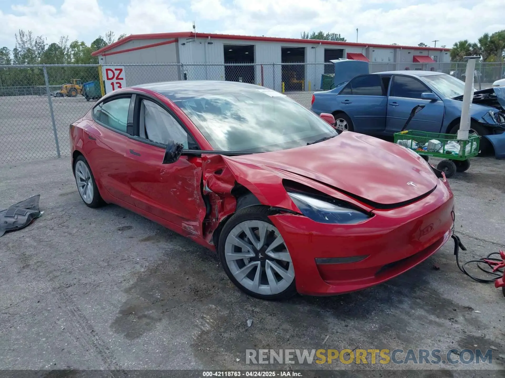 1 Photograph of a damaged car 5YJ3E1EAXNF288351 TESLA MODEL 3 2022