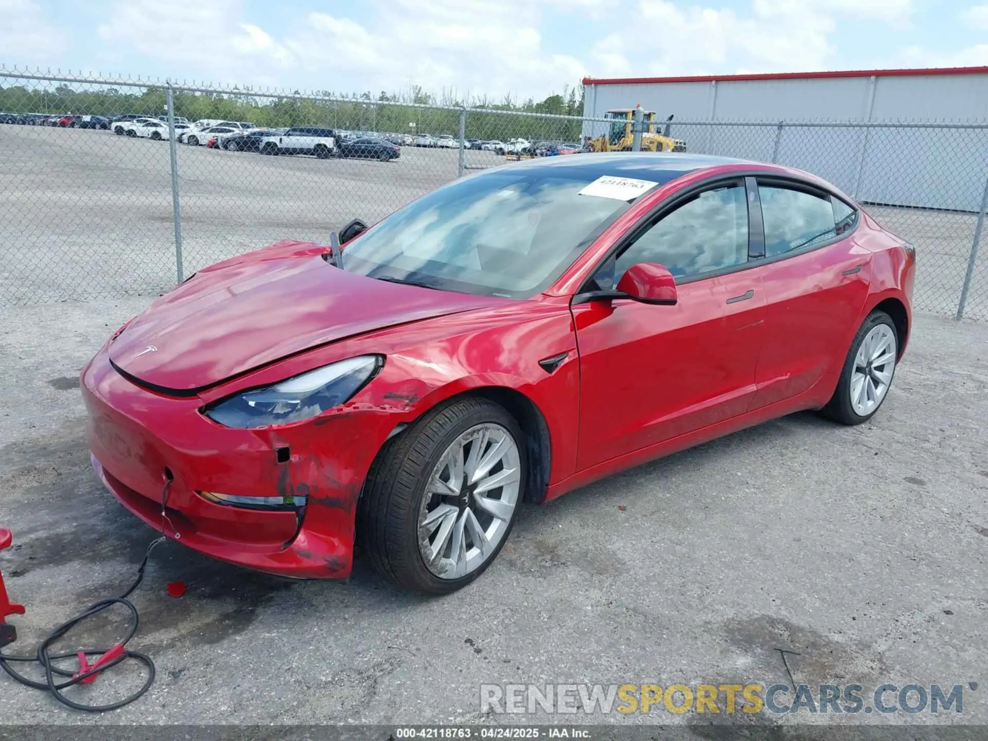 2 Photograph of a damaged car 5YJ3E1EAXNF288351 TESLA MODEL 3 2022