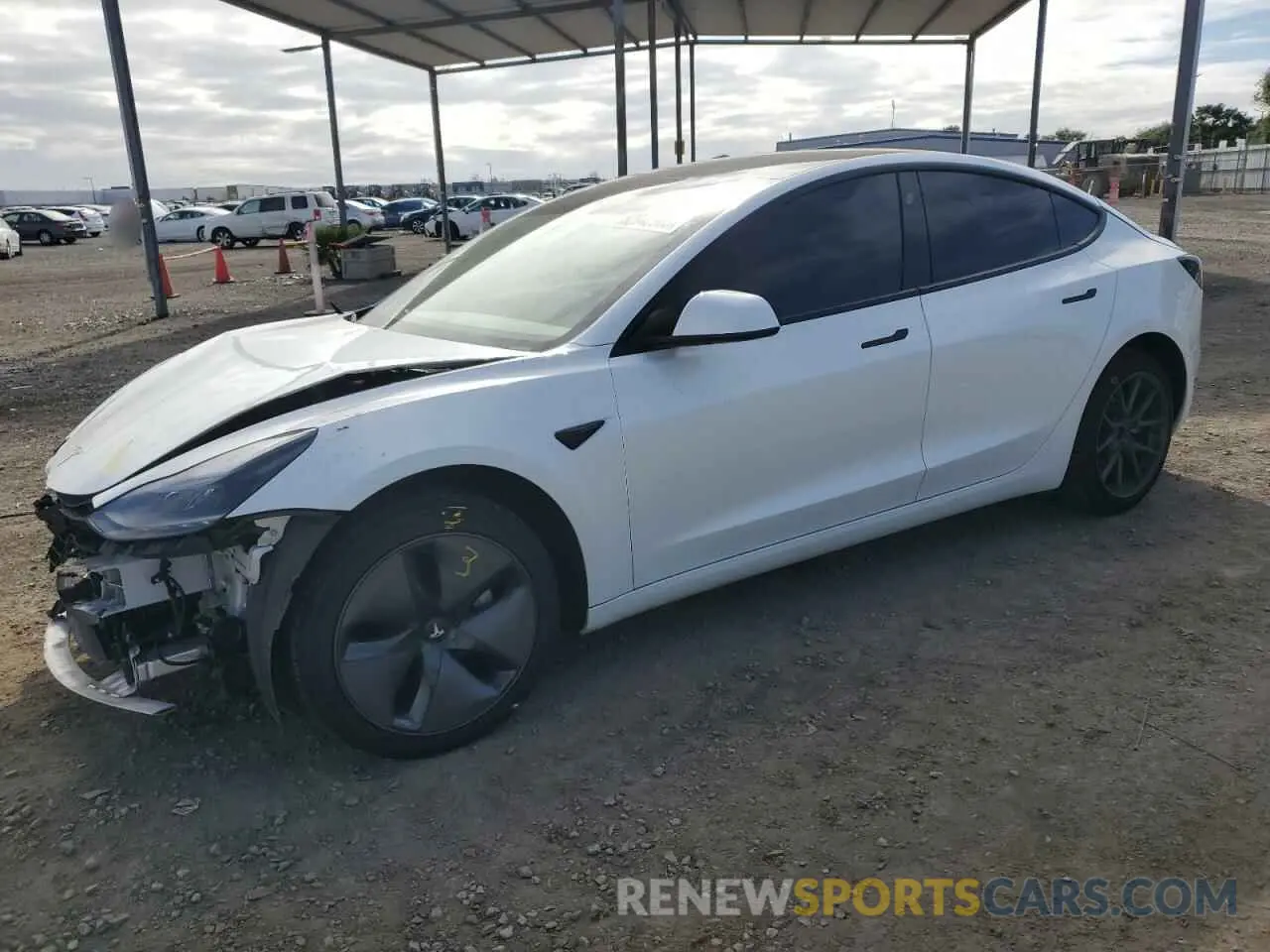 1 Photograph of a damaged car 5YJ3E1EAXNF289709 TESLA MODEL 3 2022