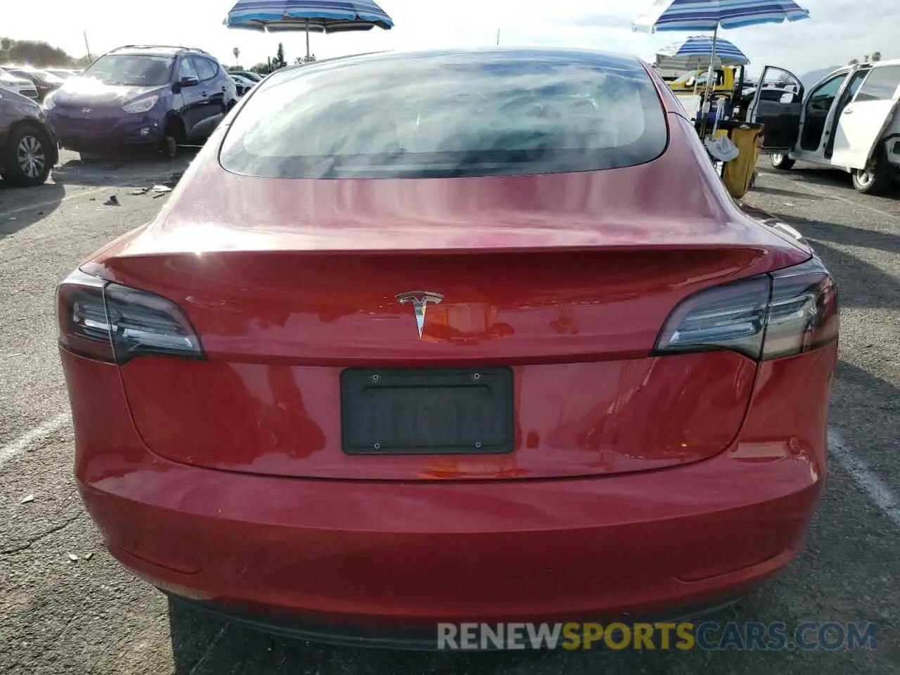 6 Photograph of a damaged car 5YJ3E1EAXNF290519 TESLA MODEL 3 2022
