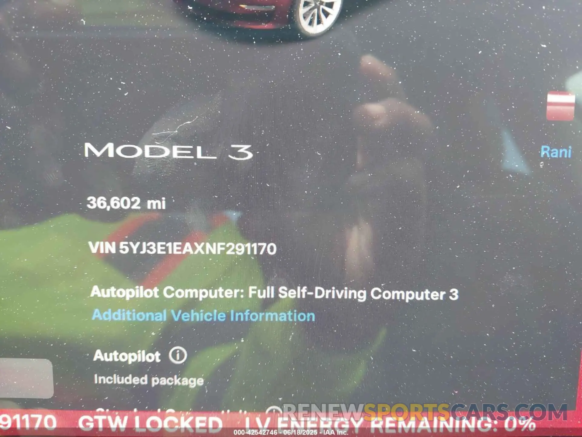 15 Photograph of a damaged car 5YJ3E1EAXNF291170 TESLA MODEL 3 2022