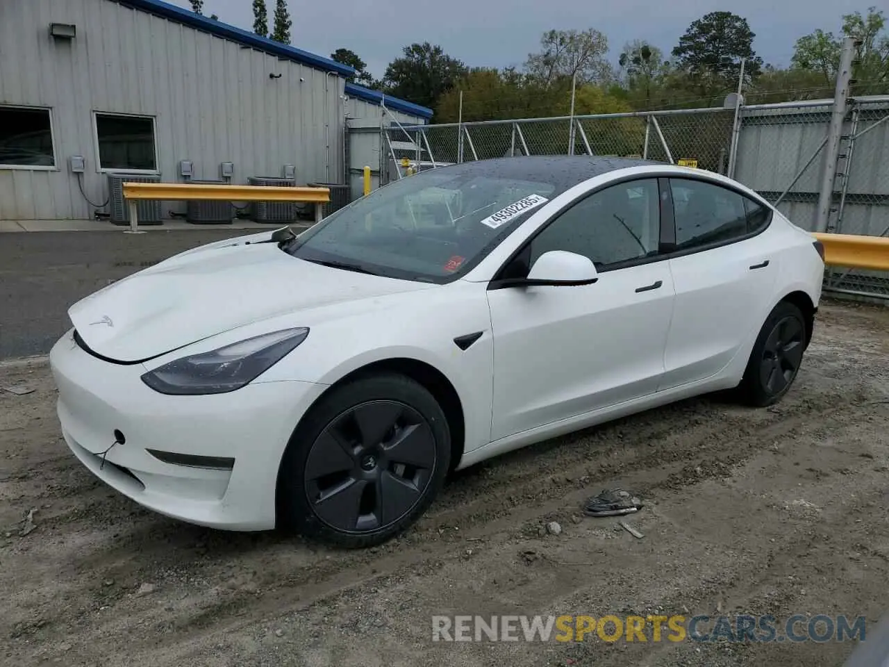 1 Photograph of a damaged car 5YJ3E1EAXNF301955 TESLA MODEL 3 2022