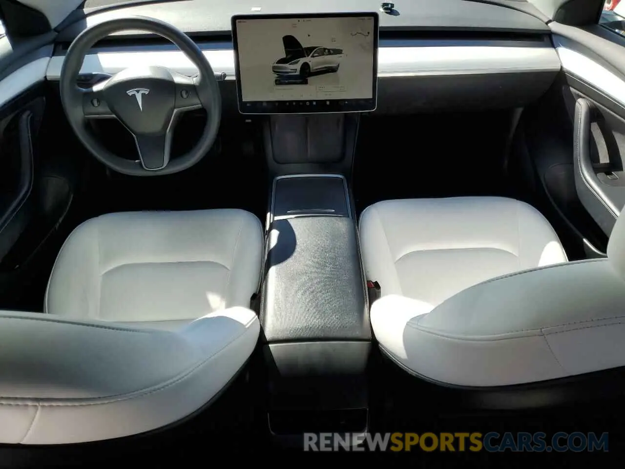 8 Photograph of a damaged car 5YJ3E1EAXNF303639 TESLA MODEL 3 2022