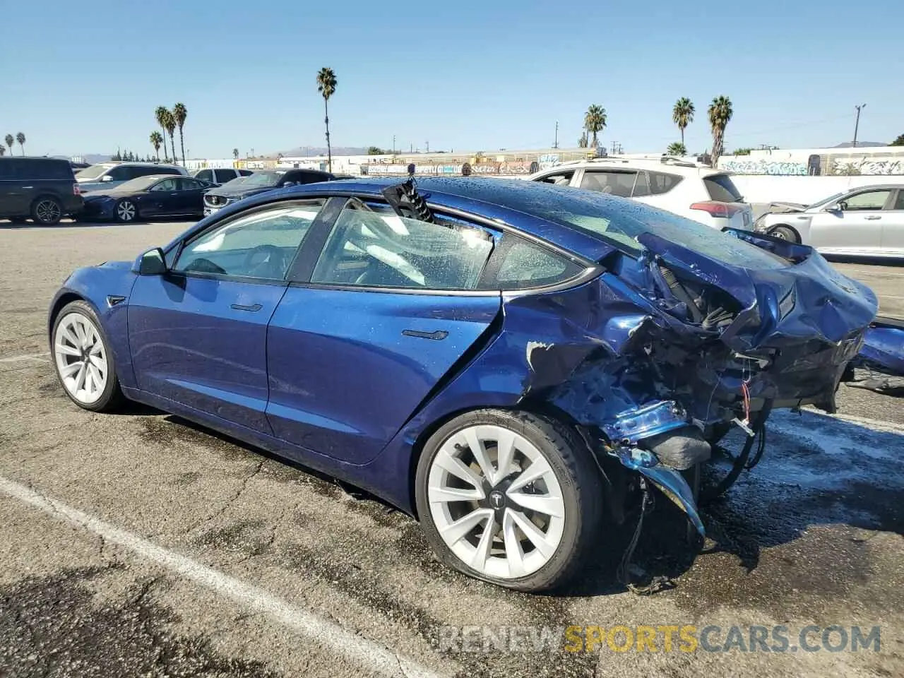 2 Photograph of a damaged car 5YJ3E1EAXNF304502 TESLA MODEL 3 2022