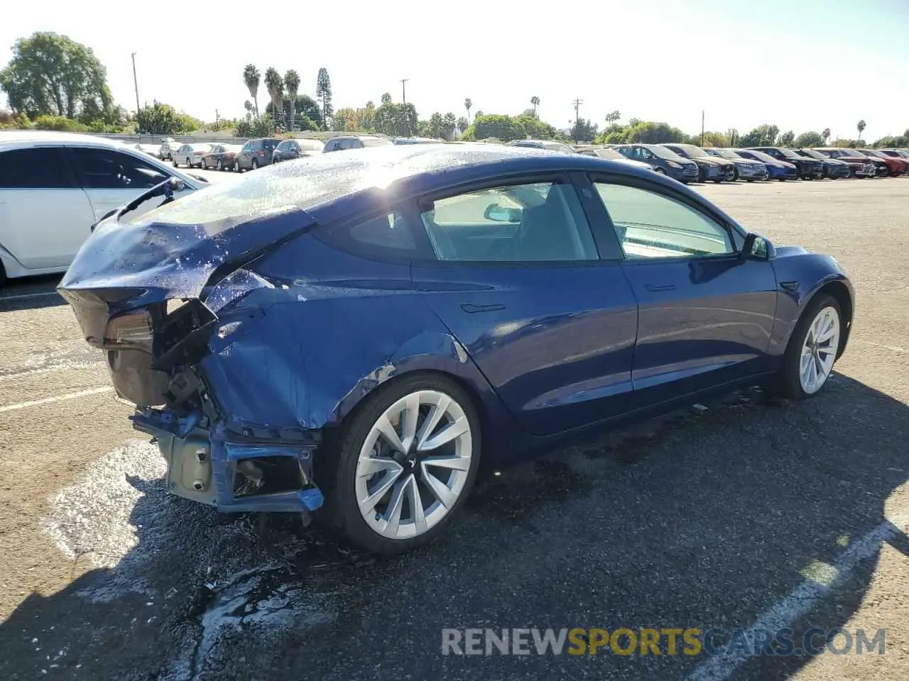 3 Photograph of a damaged car 5YJ3E1EAXNF304502 TESLA MODEL 3 2022