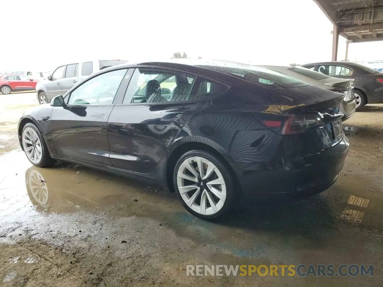 2 Photograph of a damaged car 5YJ3E1EAXNF304743 TESLA MODEL 3 2022