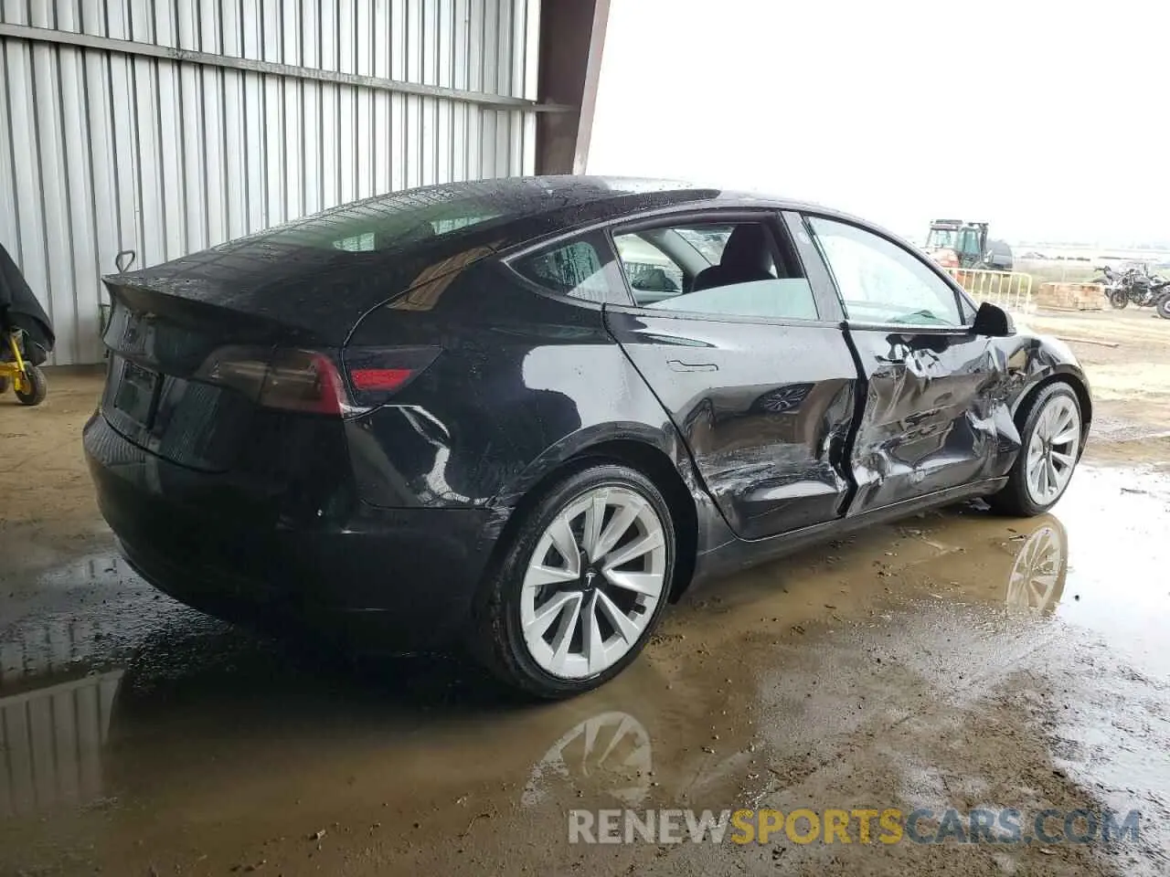 3 Photograph of a damaged car 5YJ3E1EAXNF304743 TESLA MODEL 3 2022