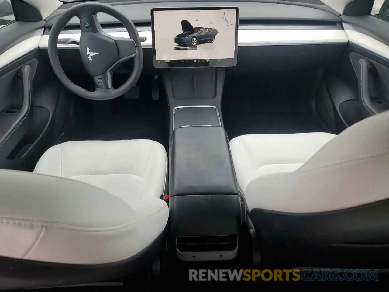8 Photograph of a damaged car 5YJ3E1EAXNF310994 TESLA MODEL 3 2022