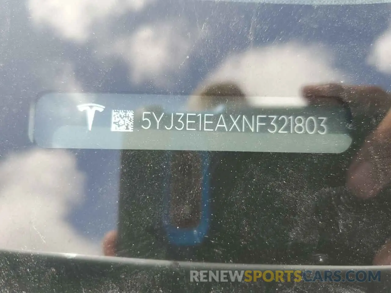 12 Photograph of a damaged car 5YJ3E1EAXNF321803 TESLA MODEL 3 2022
