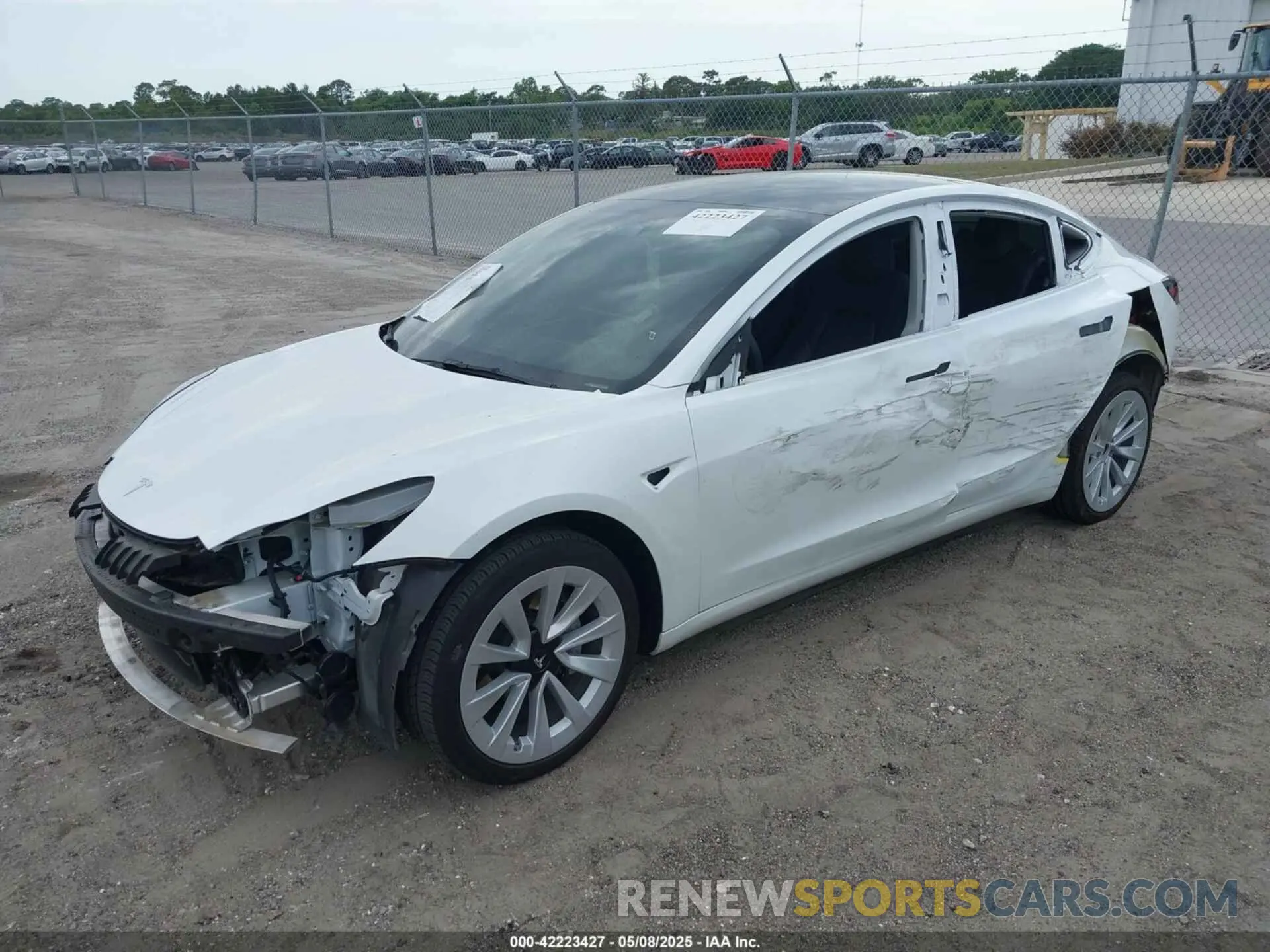 2 Photograph of a damaged car 5YJ3E1EAXNF328184 TESLA MODEL 3 2022