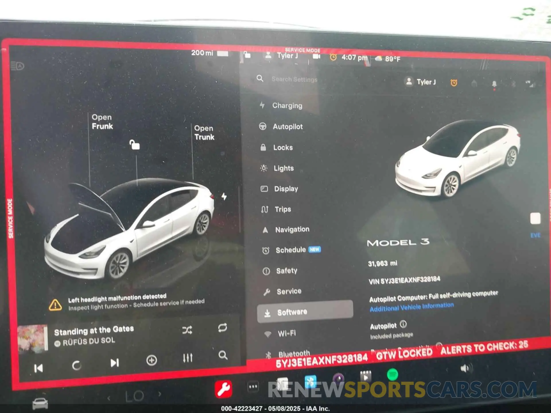 7 Photograph of a damaged car 5YJ3E1EAXNF328184 TESLA MODEL 3 2022