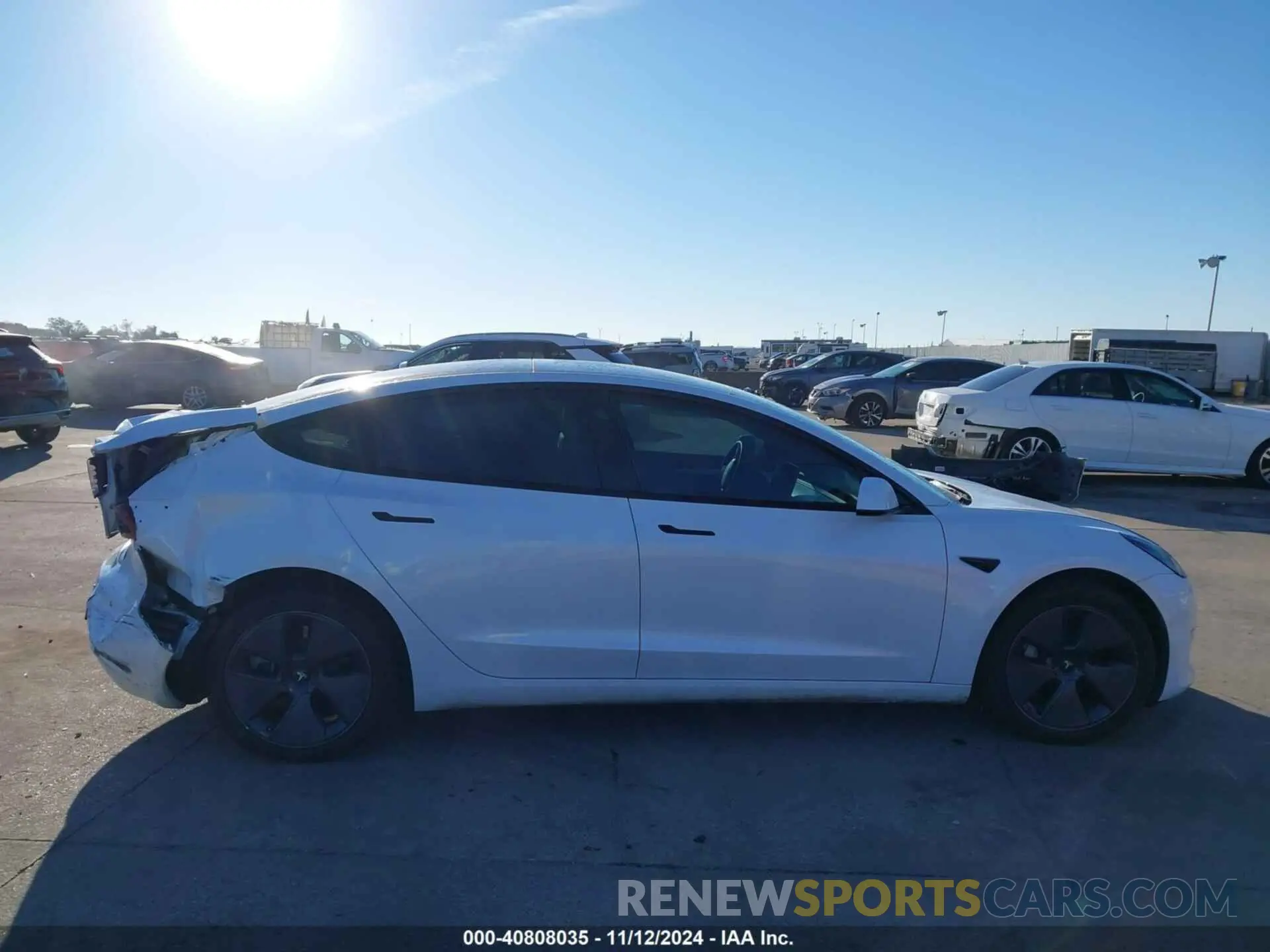 12 Photograph of a damaged car 5YJ3E1EAXNF330727 TESLA MODEL 3 2022