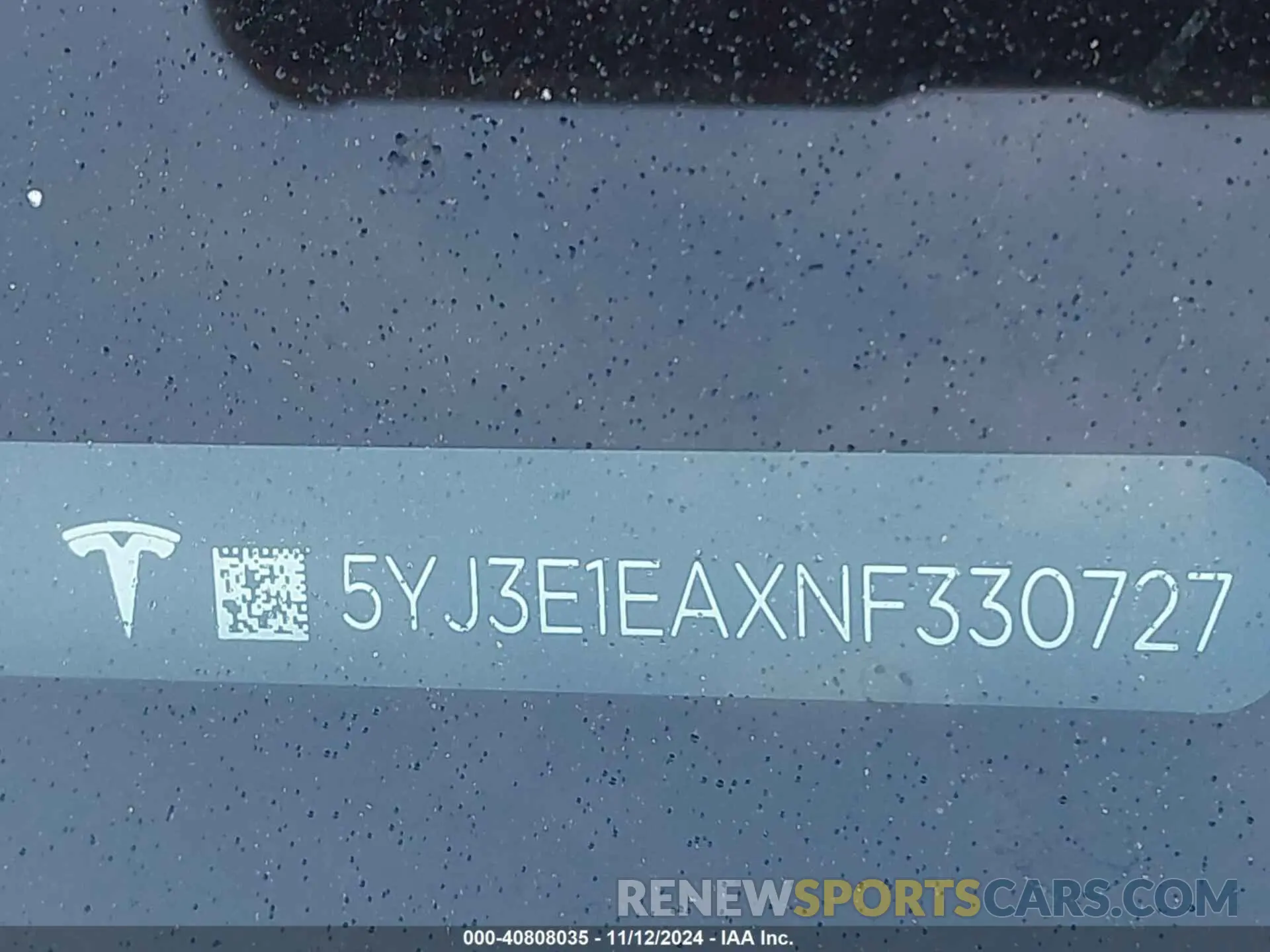 18 Photograph of a damaged car 5YJ3E1EAXNF330727 TESLA MODEL 3 2022