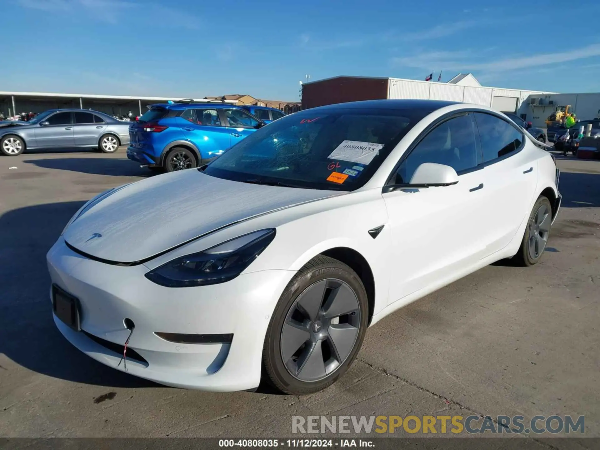 2 Photograph of a damaged car 5YJ3E1EAXNF330727 TESLA MODEL 3 2022