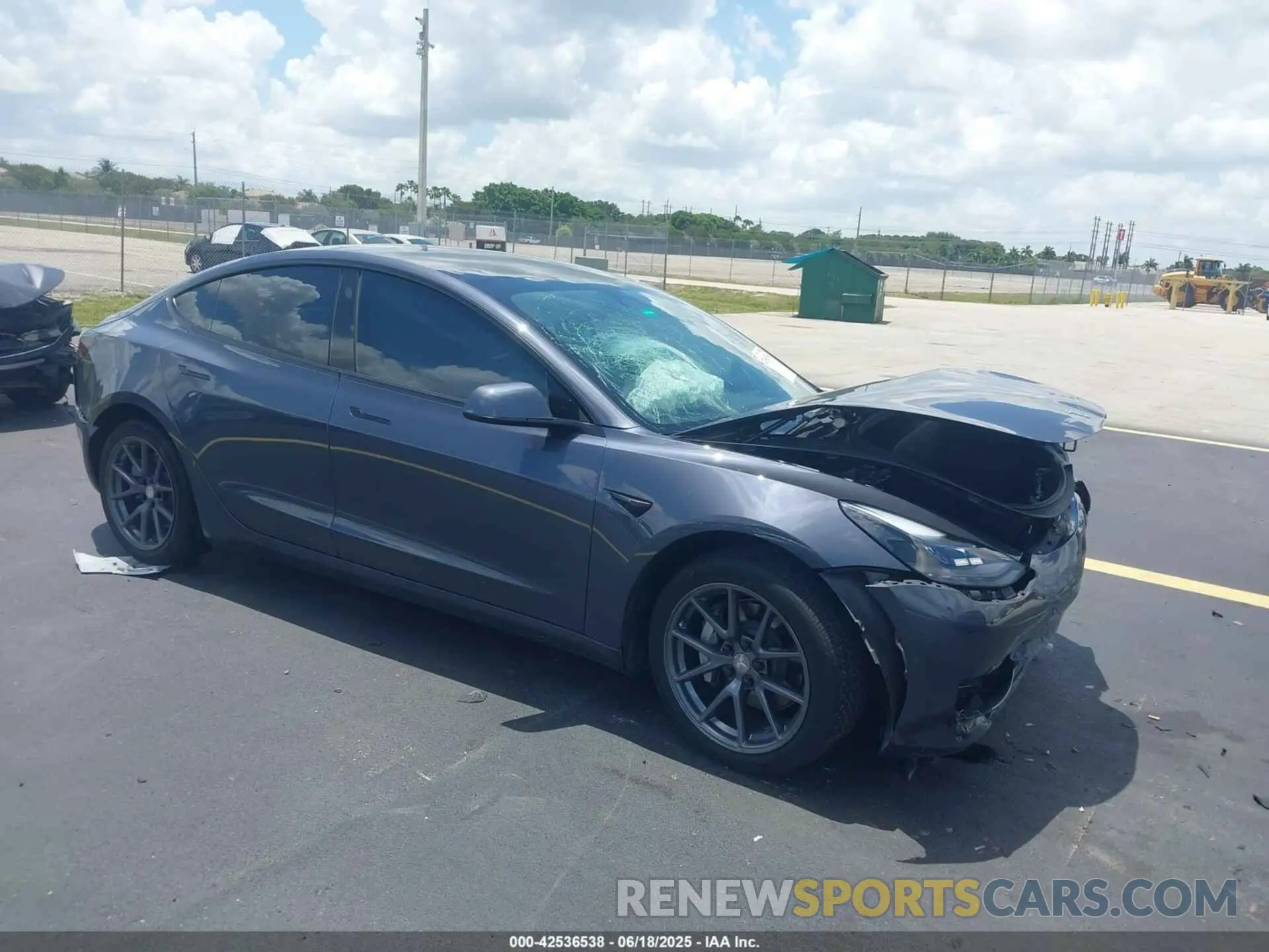 1 Photograph of a damaged car 5YJ3E1EAXNF343350 TESLA MODEL 3 2022
