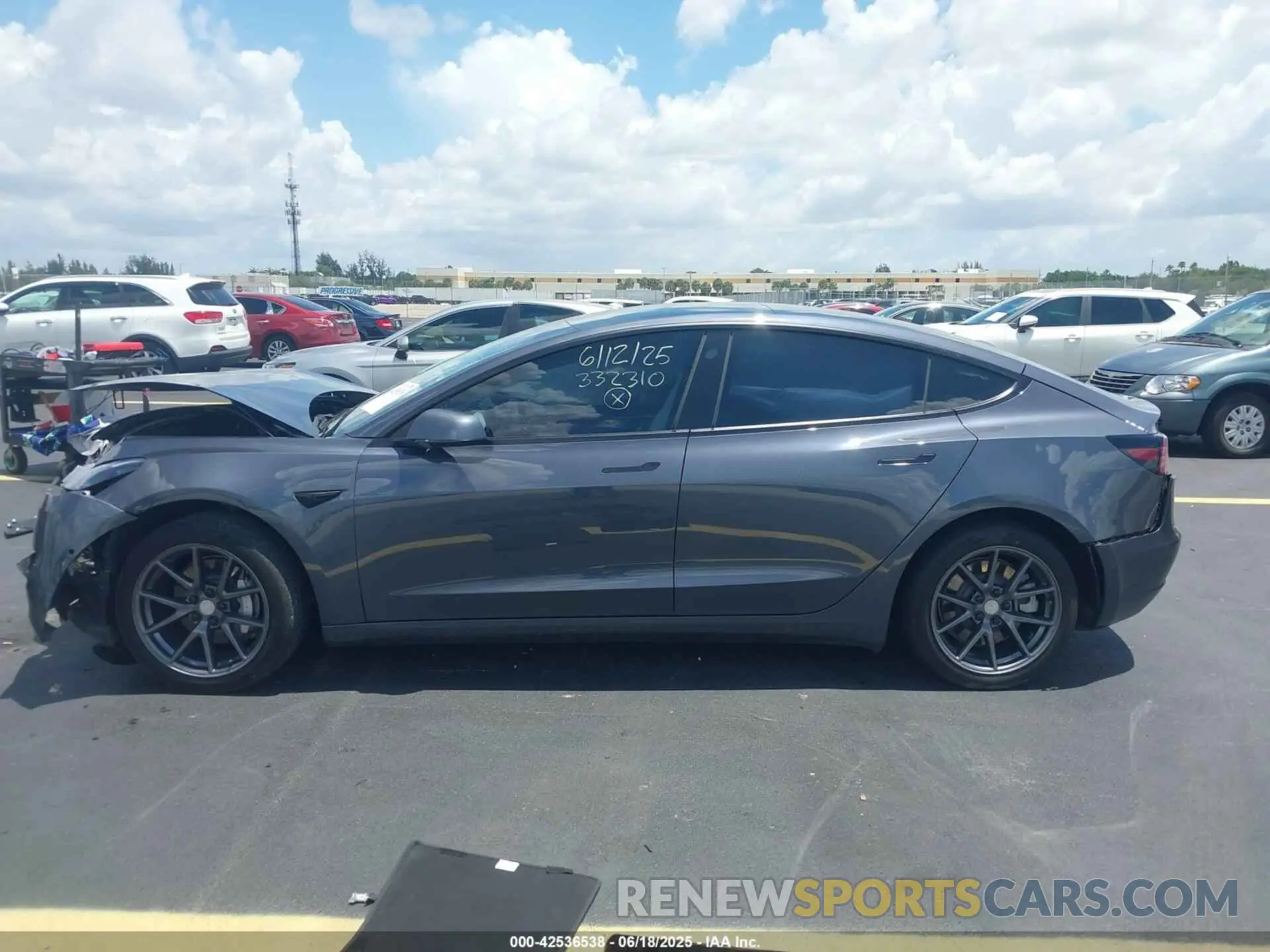 13 Photograph of a damaged car 5YJ3E1EAXNF343350 TESLA MODEL 3 2022