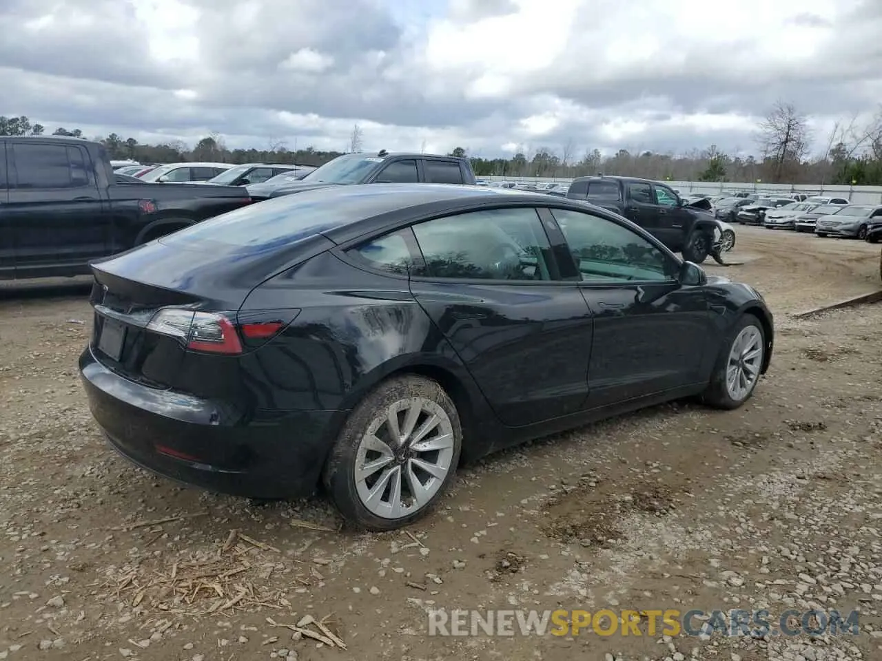 3 Photograph of a damaged car 5YJ3E1EAXNF368507 TESLA MODEL 3 2022