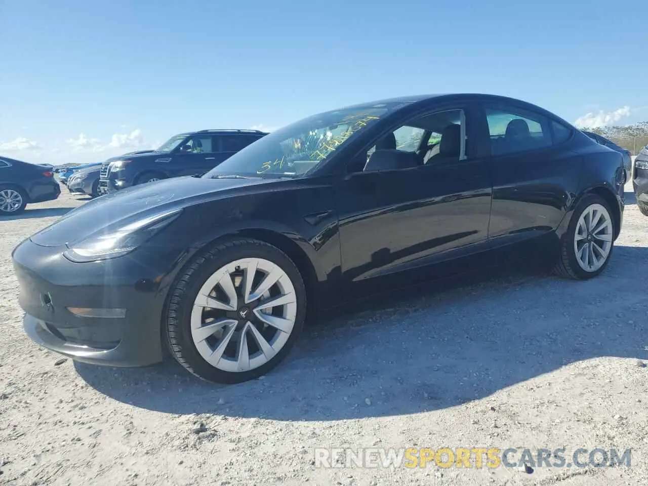 1 Photograph of a damaged car 5YJ3E1EAXNF369334 TESLA MODEL 3 2022