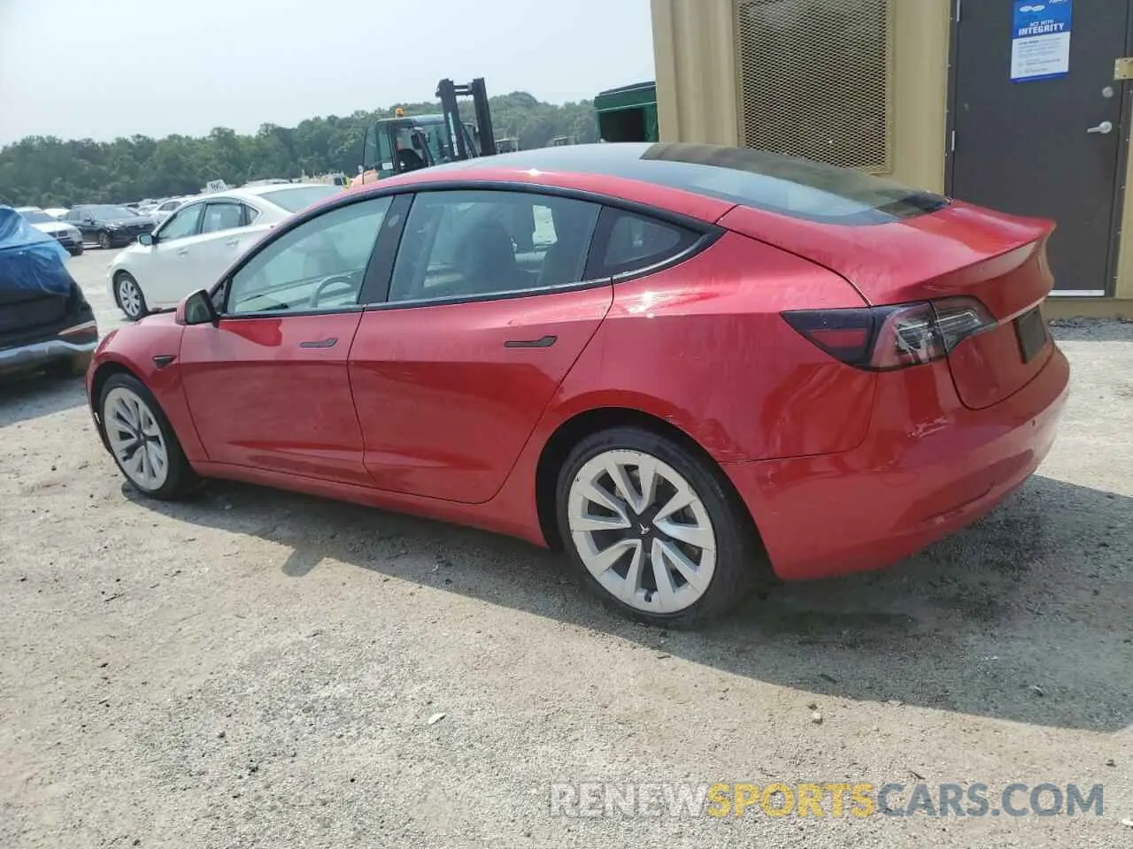2 Photograph of a damaged car 5YJ3E1EAXNF369821 TESLA MODEL 3 2022