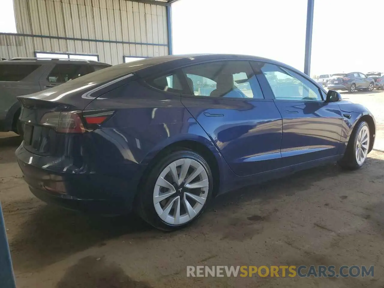 3 Photograph of a damaged car 5YJ3E1EAXNF370452 TESLA MODEL 3 2022