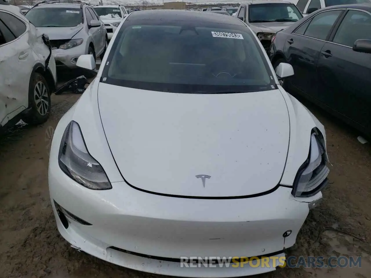 5 Photograph of a damaged car 5YJ3E1EAXNF371388 TESLA MODEL 3 2022