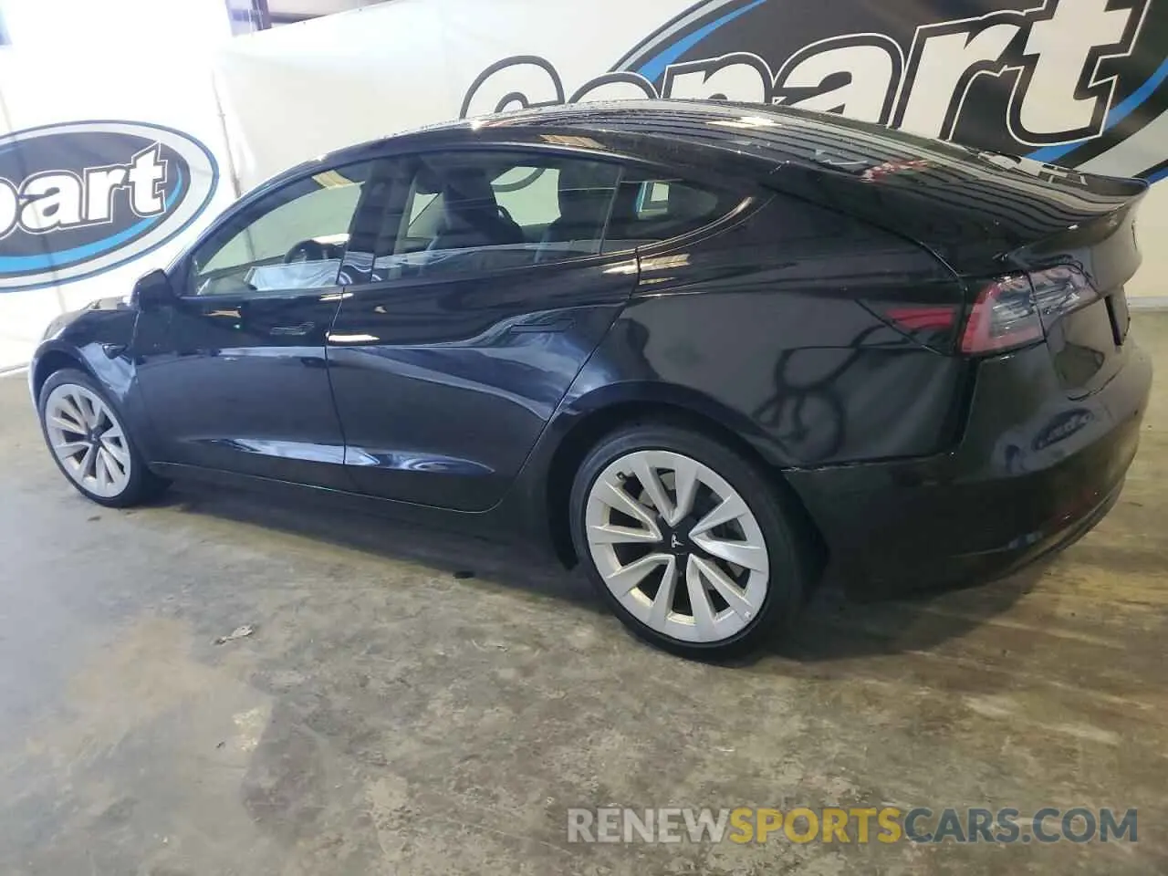 2 Photograph of a damaged car 5YJ3E1EAXNF371455 TESLA MODEL 3 2022