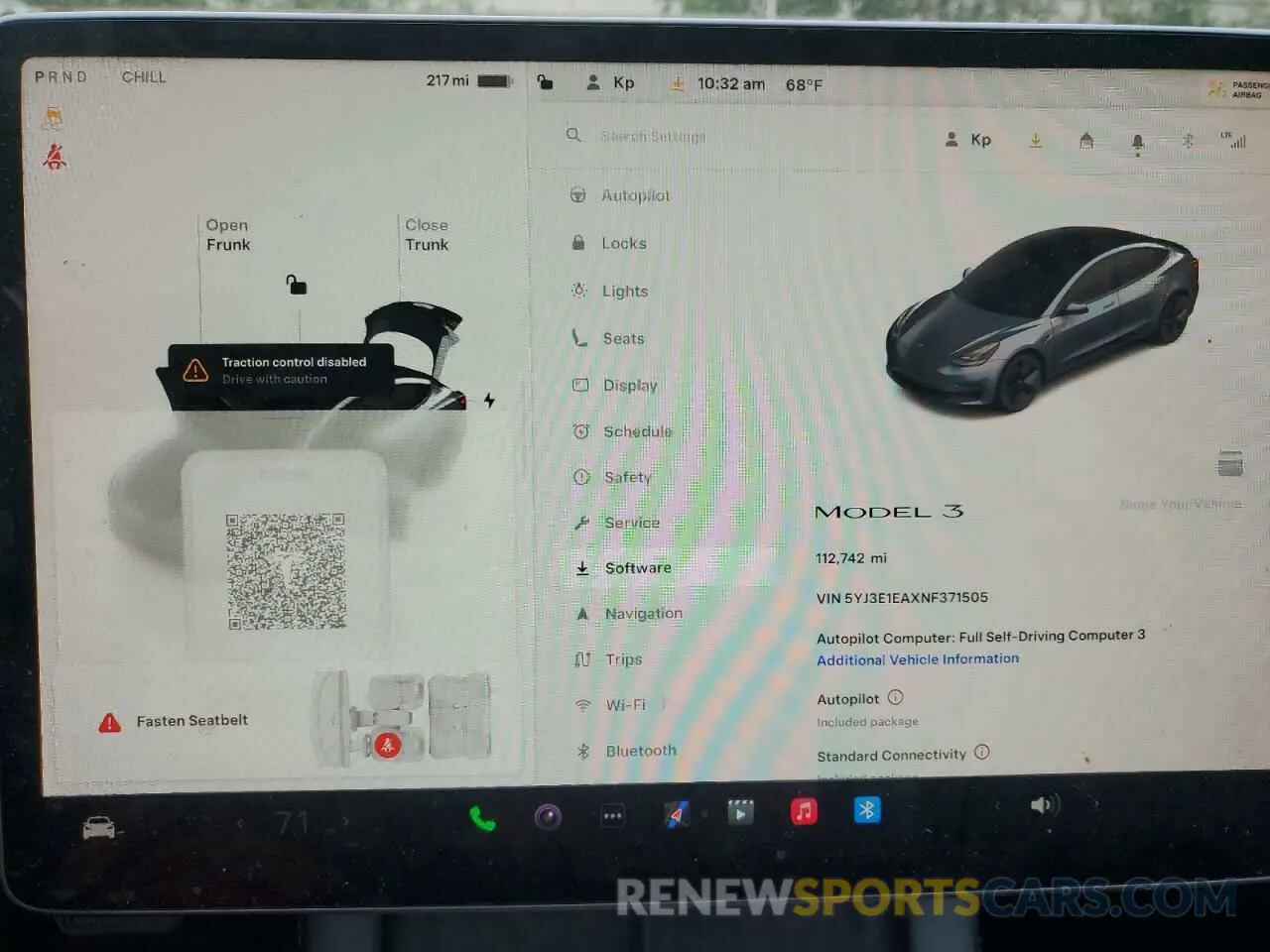 9 Photograph of a damaged car 5YJ3E1EAXNF371505 TESLA MODEL 3 2022